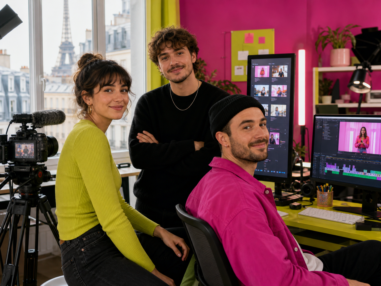 Équipe Récit Mobile dans son studio parisien